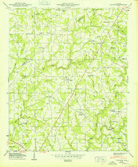 Sylvania Alabama Historical topographic map, 1:24000 scale, 7.5 X 7.5 Minute, Year 1950