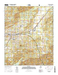 Talladega Alabama Current topographic map, 1:24000 scale, 7.5 X 7.5 Minute, Year 2014