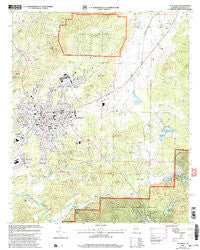 Talladega Alabama Historical topographic map, 1:24000 scale, 7.5 X 7.5 Minute, Year 2001