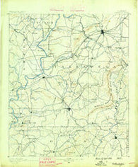 Talladega Alabama Historical topographic map, 1:125000 scale, 30 X 30 Minute, Year 1890