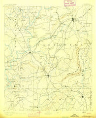 Talladega Alabama Historical topographic map, 1:125000 scale, 30 X 30 Minute, Year 1892