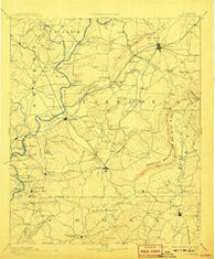 Talladega Alabama Historical topographic map, 1:125000 scale, 30 X 30 Minute, Year 1892