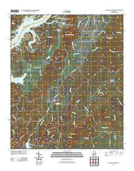 Talladega Springs Alabama Historical topographic map, 1:24000 scale, 7.5 X 7.5 Minute, Year 2011