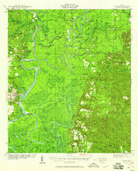 Tensaw Alabama Historical topographic map, 1:62500 scale, 15 X 15 Minute, Year 1943