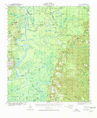 Tensaw Alabama Historical topographic map, 1:62500 scale, 15 X 15 Minute, Year 1943