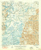 Tensaw Alabama Historical topographic map, 1:62500 scale, 15 X 15 Minute, Year 1944