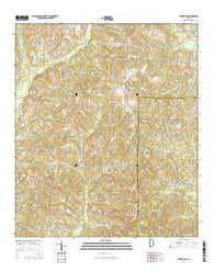 Texasville Alabama Current topographic map, 1:24000 scale, 7.5 X 7.5 Minute, Year 2014
