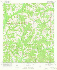 Texasville Alabama Historical topographic map, 1:24000 scale, 7.5 X 7.5 Minute, Year 1969