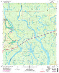 The Basin Alabama Historical topographic map, 1:24000 scale, 7.5 X 7.5 Minute, Year 1980