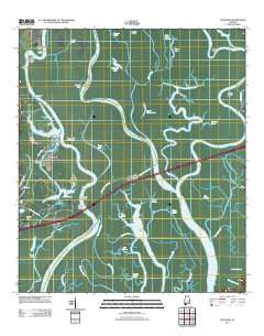 The Basin Alabama Historical topographic map, 1:24000 scale, 7.5 X 7.5 Minute, Year 2011