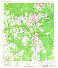 Theodore Alabama Historical topographic map, 1:24000 scale, 7.5 X 7.5 Minute, Year 1953