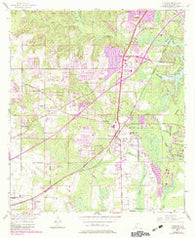 Theodore Alabama Historical topographic map, 1:24000 scale, 7.5 X 7.5 Minute, Year 1953