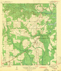 Theodore Alabama Historical topographic map, 1:31680 scale, 7.5 X 7.5 Minute, Year 1943