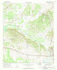 Thomaston West Alabama Historical topographic map, 1:24000 scale, 7.5 X 7.5 Minute, Year 1968