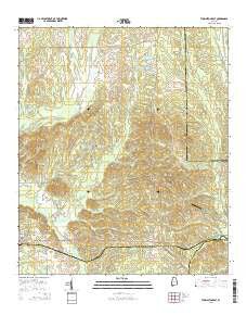 Thomaston East Alabama Current topographic map, 1:24000 scale, 7.5 X 7.5 Minute, Year 2014