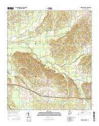 Thomaston West Alabama Current topographic map, 1:24000 scale, 7.5 X 7.5 Minute, Year 2014