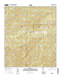 Thornton Alabama Current topographic map, 1:24000 scale, 7.5 X 7.5 Minute, Year 2014