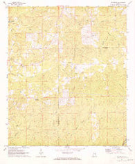Thornton Alabama Historical topographic map, 1:24000 scale, 7.5 X 7.5 Minute, Year 1971