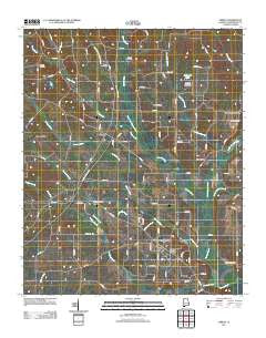 Threet Alabama Historical topographic map, 1:24000 scale, 7.5 X 7.5 Minute, Year 2011