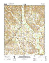 Threet Alabama Current topographic map, 1:24000 scale, 7.5 X 7.5 Minute, Year 2014