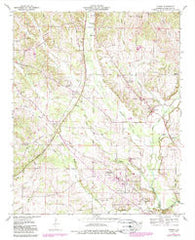 Threet Alabama Historical topographic map, 1:24000 scale, 7.5 X 7.5 Minute, Year 1954