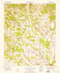 Threet Alabama Historical topographic map, 1:24000 scale, 7.5 X 7.5 Minute, Year 1954