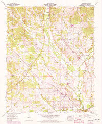 Threet Alabama Historical topographic map, 1:24000 scale, 7.5 X 7.5 Minute, Year 1954