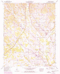 Threet Alabama Historical topographic map, 1:24000 scale, 7.5 X 7.5 Minute, Year 1954