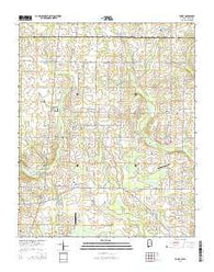 Toney Alabama Current topographic map, 1:24000 scale, 7.5 X 7.5 Minute, Year 2014