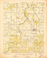 Town Creek Alabama Historical topographic map, 1:24000 scale, 7.5 X 7.5 Minute, Year 1936