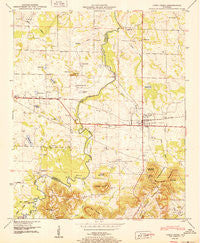 Town Creek Alabama Historical topographic map, 1:24000 scale, 7.5 X 7.5 Minute, Year 1950