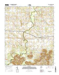 Town Creek Alabama Current topographic map, 1:24000 scale, 7.5 X 7.5 Minute, Year 2014
