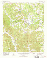 Townley Alabama Historical topographic map, 1:24000 scale, 7.5 X 7.5 Minute, Year 1949