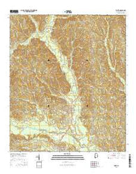 Toxey Alabama Current topographic map, 1:24000 scale, 7.5 X 7.5 Minute, Year 2014
