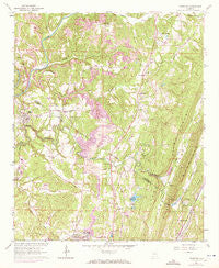 Trafford Alabama Historical topographic map, 1:24000 scale, 7.5 X 7.5 Minute, Year 1961