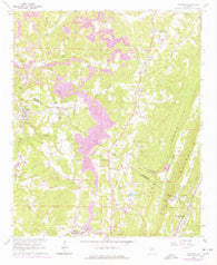 Trafford Alabama Historical topographic map, 1:24000 scale, 7.5 X 7.5 Minute, Year 1961