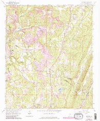 Trafford Alabama Historical topographic map, 1:24000 scale, 7.5 X 7.5 Minute, Year 1961