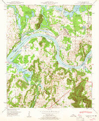 Triana Alabama Historical topographic map, 1:24000 scale, 7.5 X 7.5 Minute, Year 1948