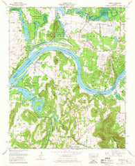Triana Alabama Historical topographic map, 1:24000 scale, 7.5 X 7.5 Minute, Year 1964