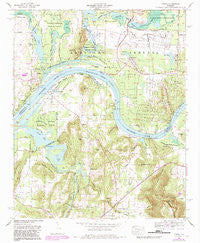 Triana Alabama Historical topographic map, 1:24000 scale, 7.5 X 7.5 Minute, Year 1964