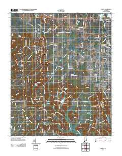 Trinity Alabama Historical topographic map, 1:24000 scale, 7.5 X 7.5 Minute, Year 2011