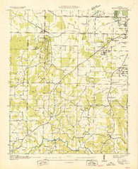 Trinity Alabama Historical topographic map, 1:24000 scale, 7.5 X 7.5 Minute, Year 1936