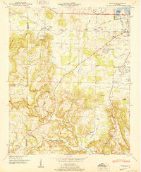 Trinity Alabama Historical topographic map, 1:24000 scale, 7.5 X 7.5 Minute, Year 1950