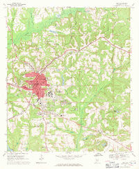 Troy Alabama Historical topographic map, 1:24000 scale, 7.5 X 7.5 Minute, Year 1968