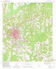 Troy Alabama Historical topographic map, 1:24000 scale, 7.5 X 7.5 Minute, Year 1968