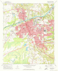 Tuscaloosa Alabama Historical topographic map, 1:24000 scale, 7.5 X 7.5 Minute, Year 1971