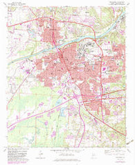 Tuscaloosa Alabama Historical topographic map, 1:24000 scale, 7.5 X 7.5 Minute, Year 1971