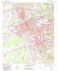 Tuscaloosa Alabama Historical topographic map, 1:24000 scale, 7.5 X 7.5 Minute, Year 1971