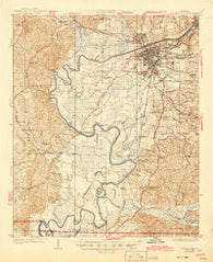 Tuscaloosa Alabama Historical topographic map, 1:62500 scale, 15 X 15 Minute, Year 1926