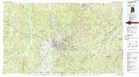 Tuscaloosa Alabama Historical topographic map, 1:100000 scale, 30 X 60 Minute, Year 1984